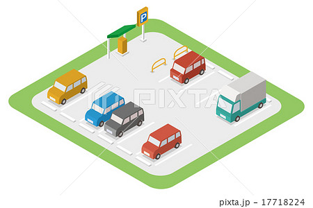 ベクター アイコン 駐車場 パーキングのイラスト素材