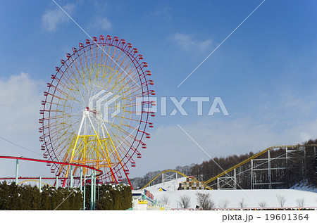 グリーンランド 観覧車 遊園地 レジャー施設の写真素材