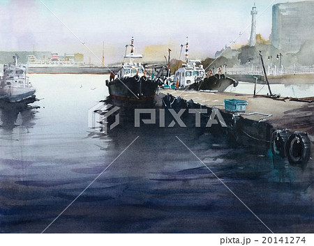 船 水彩画 乗り物 海のイラスト素材 - PIXTA