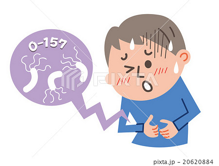 腸管出血性大腸菌のイラスト素材