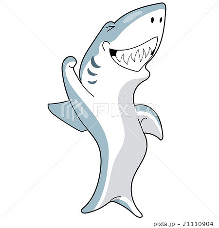 ジョーズ 魚 サメのイラスト素材