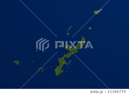 Cg 3dcg 地形 沖縄のイラスト素材
