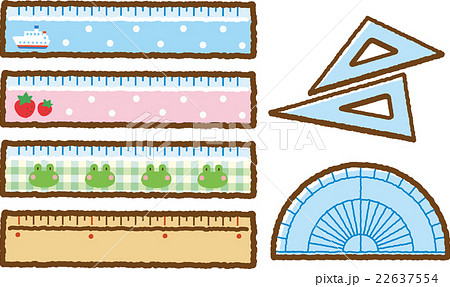 文房具 分度器 ベクター 定規のイラスト素材