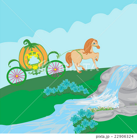 かぼちゃの馬車 馬のイラスト素材