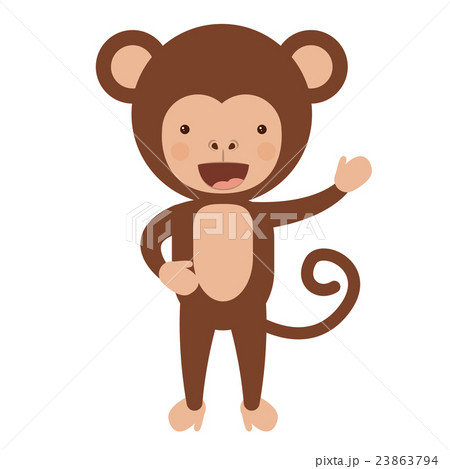 面白い さる サル 猿のイラスト素材