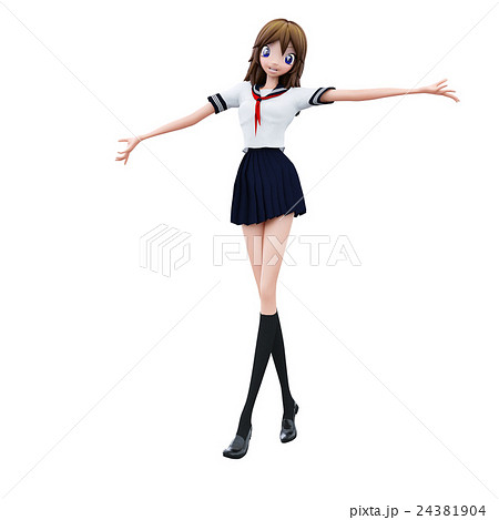 アイドル ポーズ ｃｇ 女性の写真素材