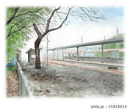 駅 風景 田舎 無人駅のイラスト素材 - PIXTA