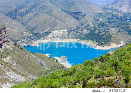 シエラネバダ山脈 スペイン スペイン王国 湖の写真素材