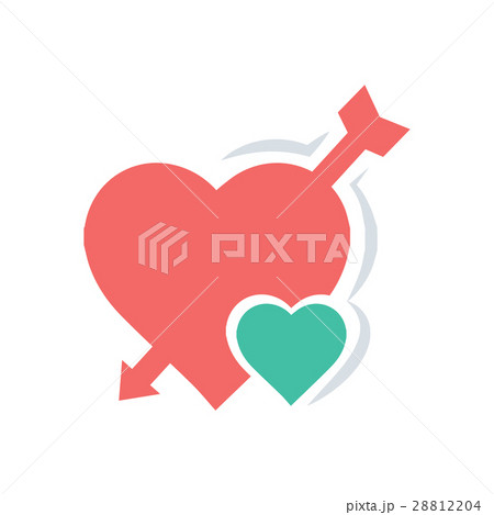 ハート 矢 イラスト かわいい やじるしのイラスト素材