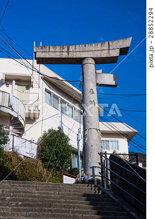 一本足鳥居の写真素材