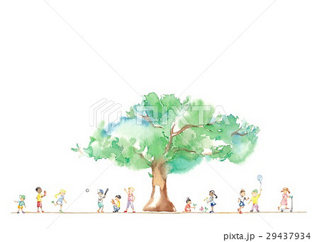 公園の子供たち 水彩画 額装済み Amazon.co.jp: 282新緑の上野公園 水彩画 原画 透明水彩画 F4