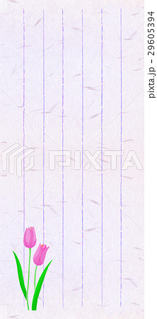 チューリップ一筆書きのイラスト素材