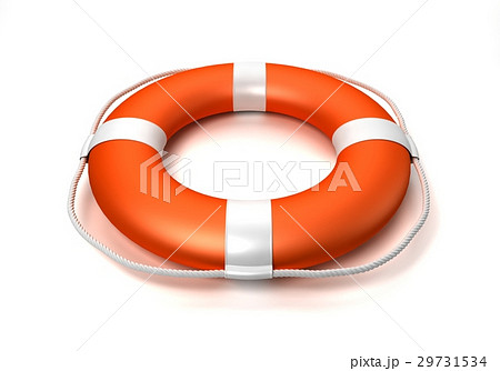 救命浮輪 ライフセーバー 浮き輪 浮輪のイラスト素材