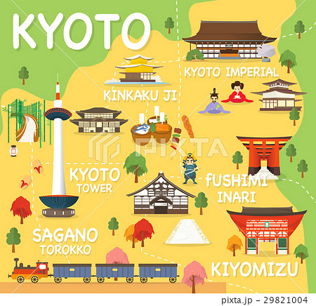 京都地図のベクター素材集 ピクスタ