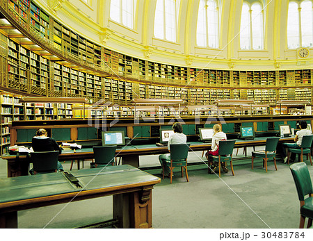 大英博物館 図書館 ロンドン 英国の写真素材