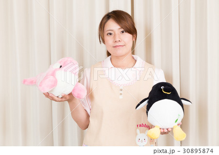 イルカぬいぐるみの写真素材