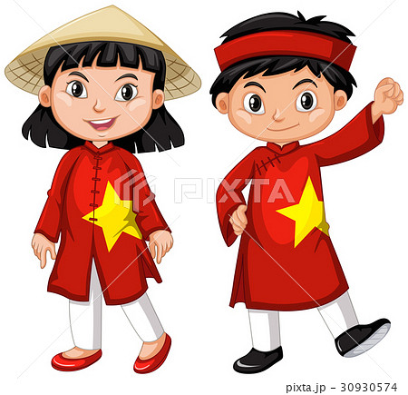 ベトナム人のイラスト素材