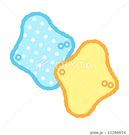 生理用ナプキンのイラスト素材