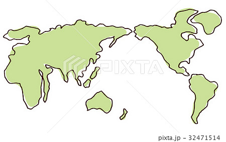 ベクター 地図 世界 世界地図のイラスト素材