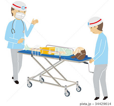 医療タンカーのイラスト素材