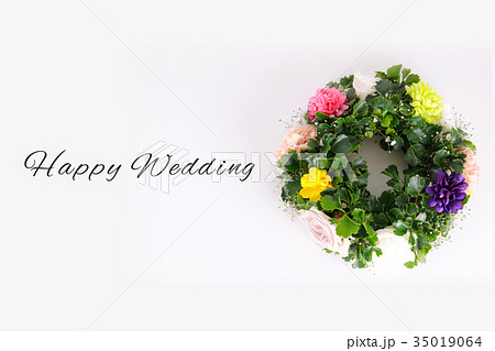 happy wedding 英語 ウエディング ハッピーウエディングの写真素材 - PIXTA