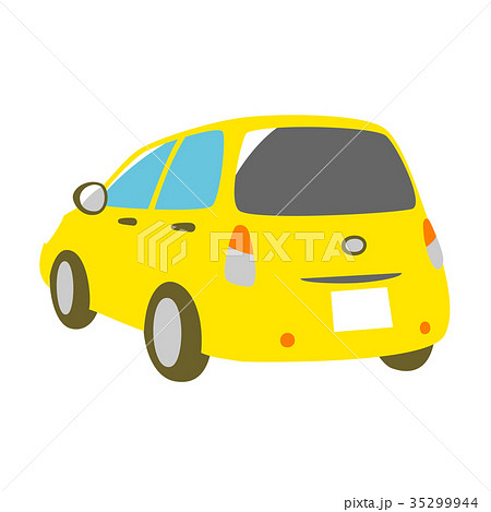 車 自動車 後ろ 背面のイラスト素材