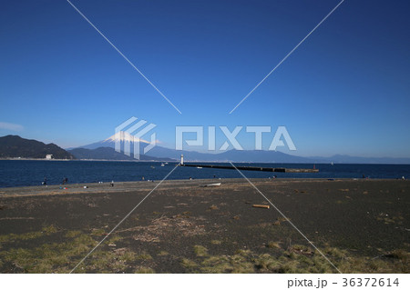 三保海水浴場 静岡市の写真素材