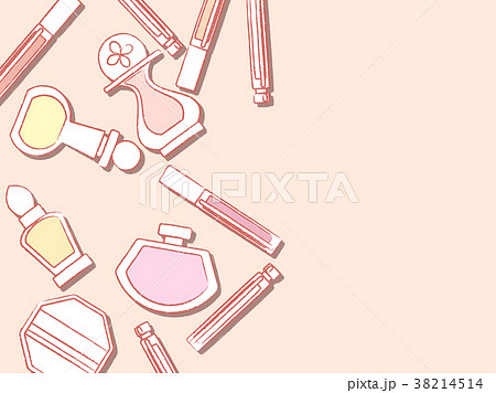 コスメ背景のイラスト素材 コスメ背景のイラスト素材