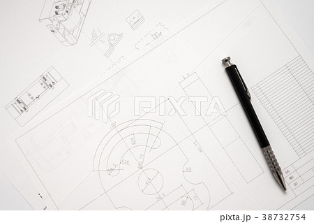 ドラフター 図面 設計図の写真素材 - PIXTA