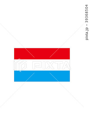 ルクセンブルク国旗のイラスト素材
