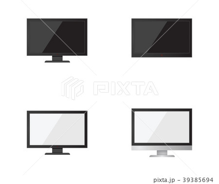 Tv テレビ アイコン モニターのイラスト素材