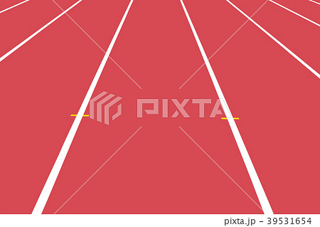 陸上競技のトラックのイラスト素材