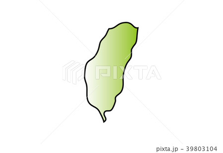 ベクター 台湾 地図 世界のイラスト素材