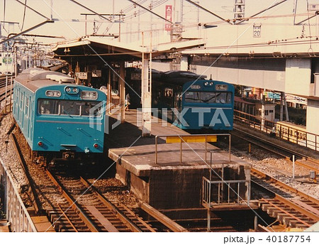 国鉄 京浜東北線 103系電車 東京都の写真素材