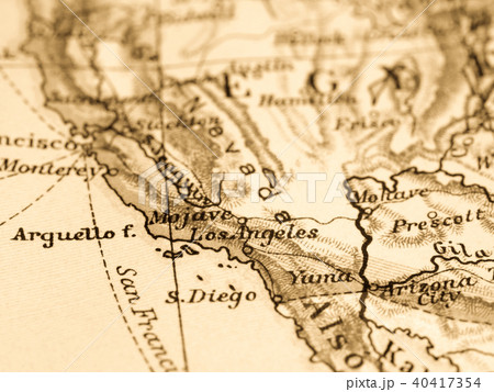 ロサンゼルス 地図の写真素材