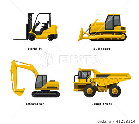ブルドーザーのイラスト素材集 ピクスタ