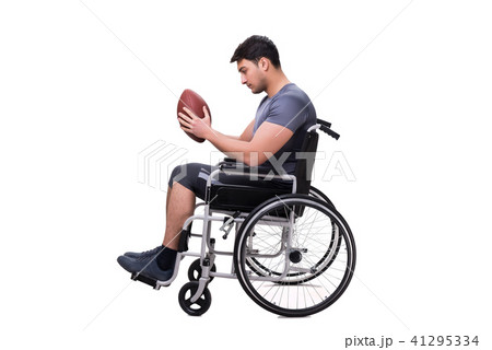 車椅子ラグビーの写真素材