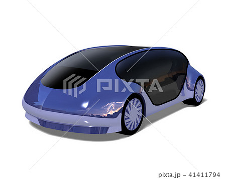 未来カー 未来の車 Evカー 未来carのイラスト素材 Pixta