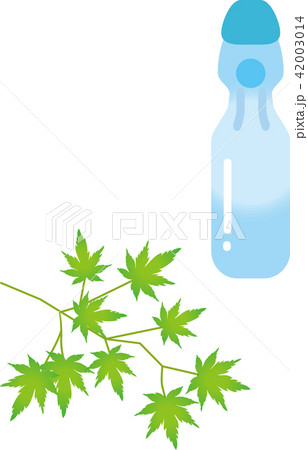 ラムネの瓶のイラスト素材