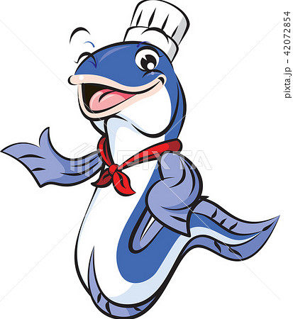 イラスト 擬人化 キャラクター 魚のイラスト素材