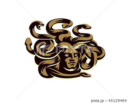 蛇の髪 髪の毛のイラスト素材