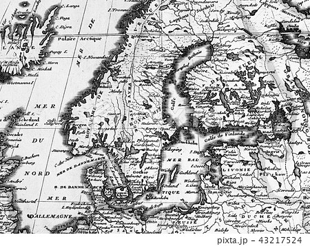 世界地図 地図 アイスランド 北欧の写真素材