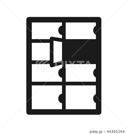 宅配ボックスアイコンのイラスト素材