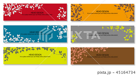 ヘッダ画像のイラスト素材 Pixta