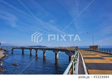 石部海上橋の写真素材