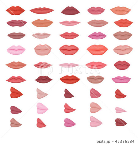 キス顔 愛らしい 挿絵 かわいい 顔のイラスト素材