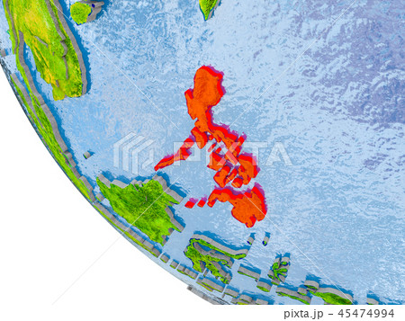 フィリピンの地図のイラスト素材