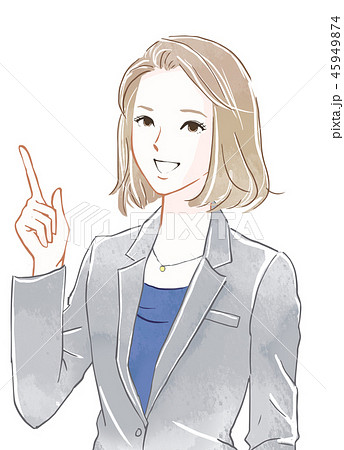 かっこいい Ol 女性 スーツのイラスト素材 Pixta