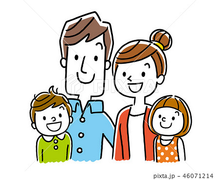 四人家庭插图素材