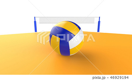 バレーボール コート スタジアム バレーのイラスト素材